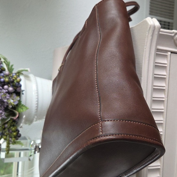 Vintage COACH Mahogany Bleeker Leather Tote Bag - Picture 10 of 14